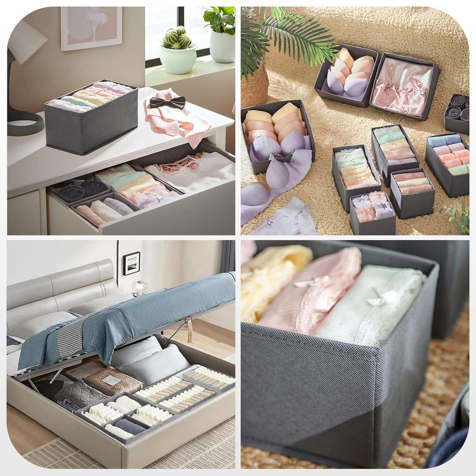 Organizer Pieghevole A 5 Livelli – Set Da 2 Cestini Appendiabiti In Rete