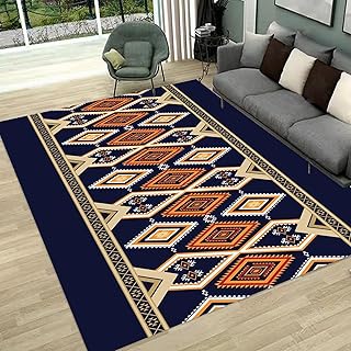 Abstract Geometric Ethnic Pattern Area Rug 8x10ft Rugs for Living Room B...