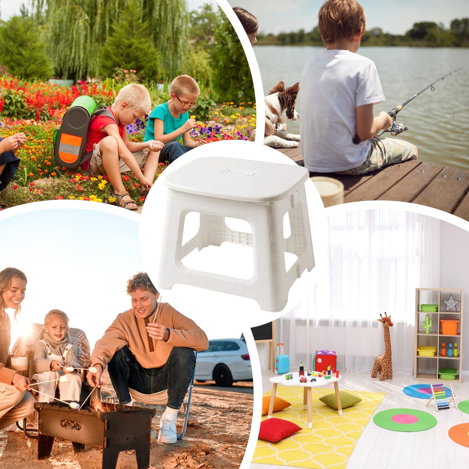 Sedia Pieghevole Per Bambini,Poltroncina Da Relax Per Esterno E Giardino - Sedia Leggera Multiuso per : Ideale per Camera dei Bambini, Asilo, Soggiorno, Interno ed Esterno - Picnic, Spiaggia e