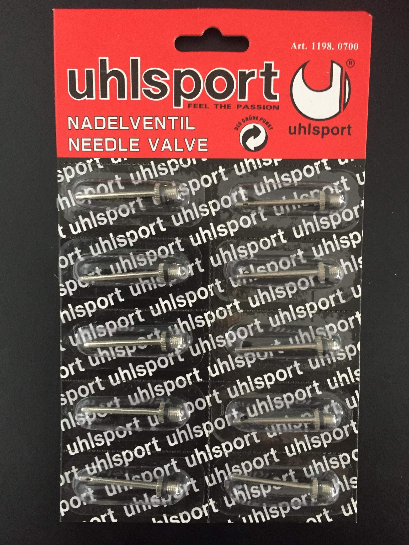 Valvole Ad Ago Uhlsport Per Pompa Palloni - 3 Pezzi Filettatura M5, Per Calcio E Basket