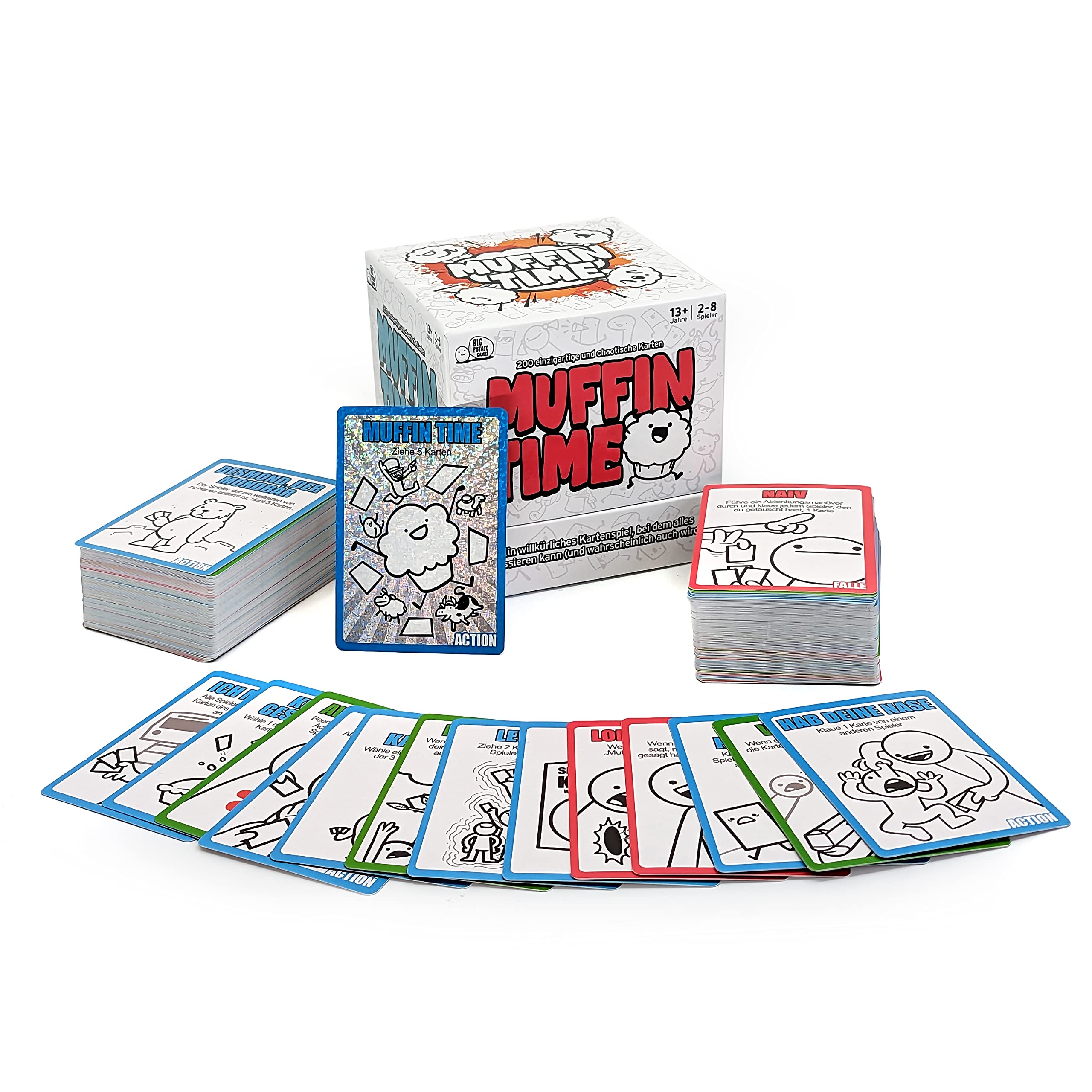 Big Potato Muffin Time: EIN verrücktes Kartenspiel für Erwachsene und Kinder (Packung mit 2)