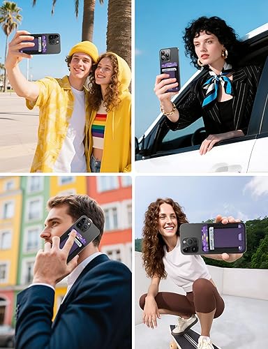 Miniatura 204 de ExtreLife Magsafe Wallet, cartera magnética más fuerte para iPhone 17/16/15/14/13/12, para tarjetero Magsafe con 2 ranuras para tarjetas, bloqueo