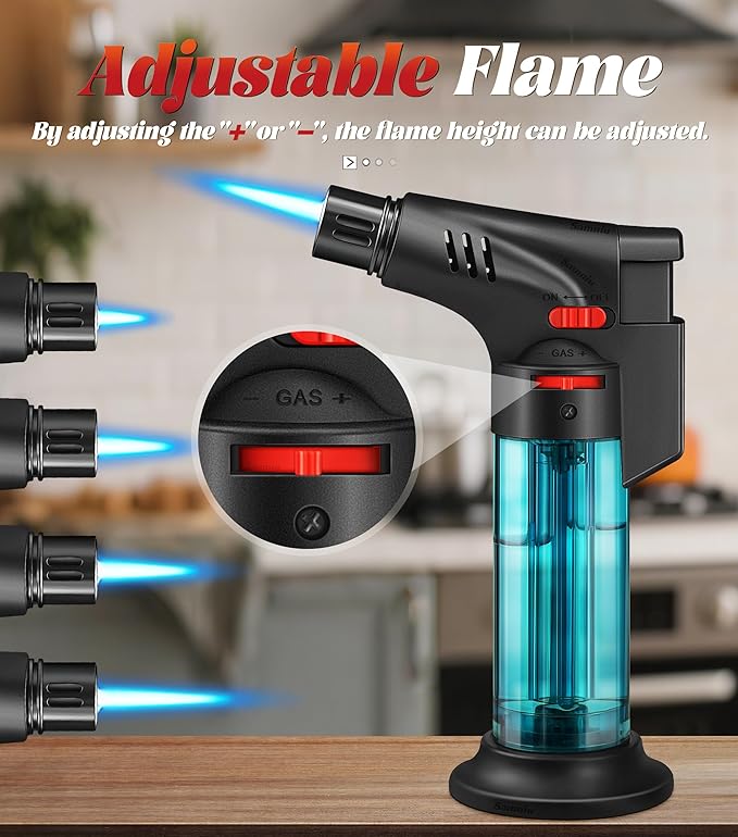 Encendedor Soplete Samniu 4 Unidades Recargable, A Prueba De Viento miniatura 4