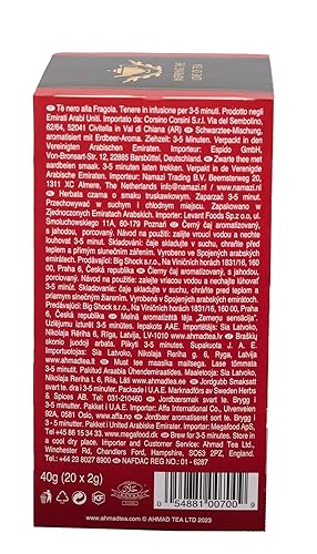 Vista 261 de Ahmad Tea s - Té negro de mango 1.4oz - 20 bolsas de té