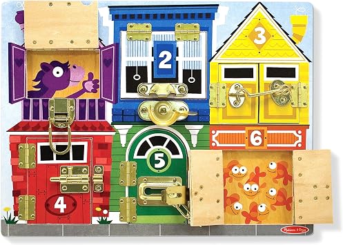 Melissa & Doug - Wooden Locksmith Board (13785)