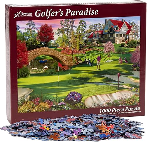 Miniatura 4 de Vermont Christmas Company Rompecabezas de 1000 piezas del paraíso del golfista