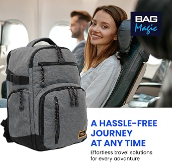 Bordlite Ryanair Approved Cabin Rucksack 40 x 20 x 25cm | Hand Luggage Backpacks, Underseat Carry-Ons | Travel-Friendly 20L Flight Bags for Men & Women | Sustainable, Durable Travel Gear