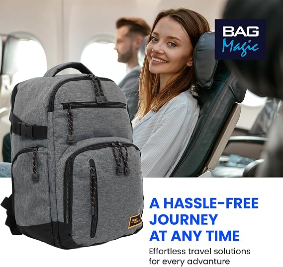 Bordlite Ryanair Approved Cabin Rucksack 40 x 20 x 25cm | Hand Luggage Backpacks, Underseat Carry-Ons | Travel-Friendly 20L Flight Bags for Men & Women | Sustainable, Durable Travel Gear