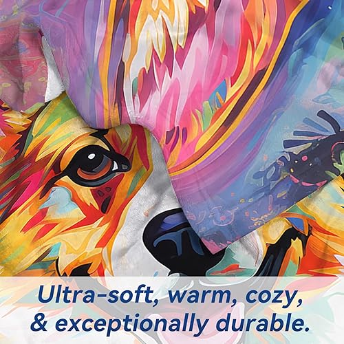 Miniatura 9 de ALIFAFA Regalos de Border Collie, manta de Border Collie para mujeres y hombres y niños, manta colorida de Border Collie en blanco y negro, manta de