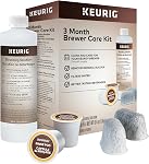 Keurig 3 Month Coffee Maker Maintenance Kit, Includes Descaling Solution, Water Filter Cartridges & Rinse Capsules, 7pcs