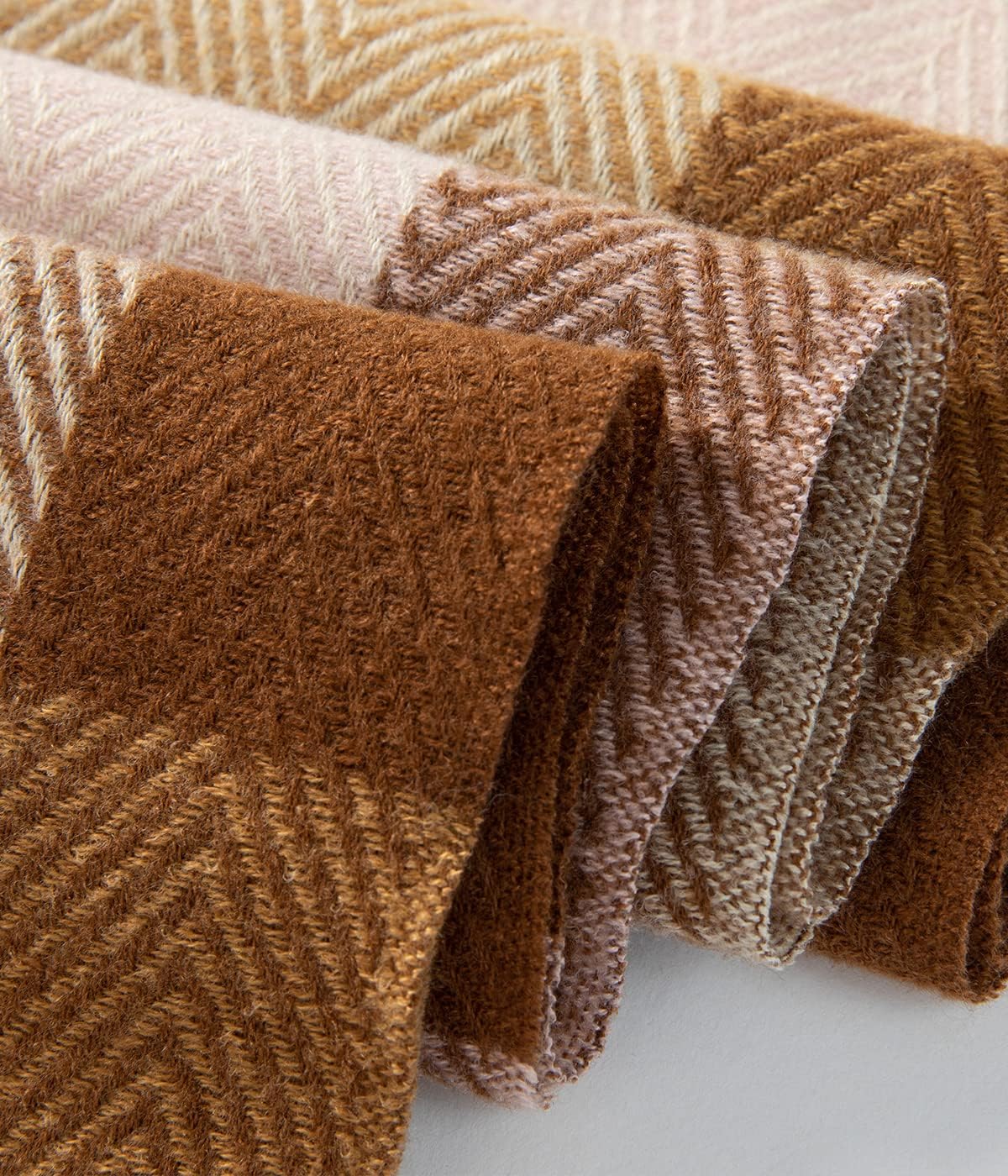 Villand Women's Wool Scarf - Cashmere Feel Winter Checked Scarves for Women, Large Soft Thick Shawls and Wraps with Gift Box - Image 4