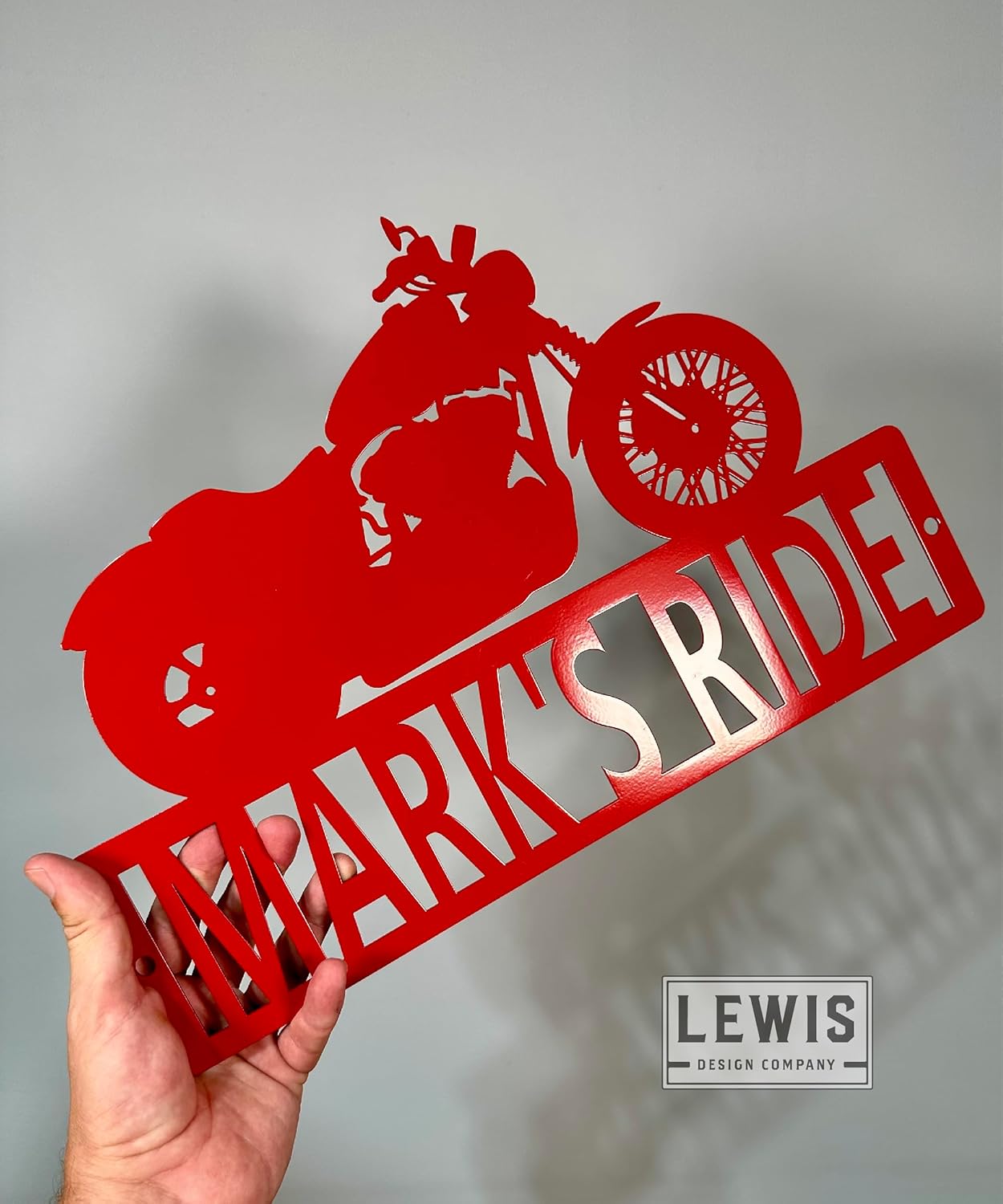 Motorcycle Custom Name Metal Sign