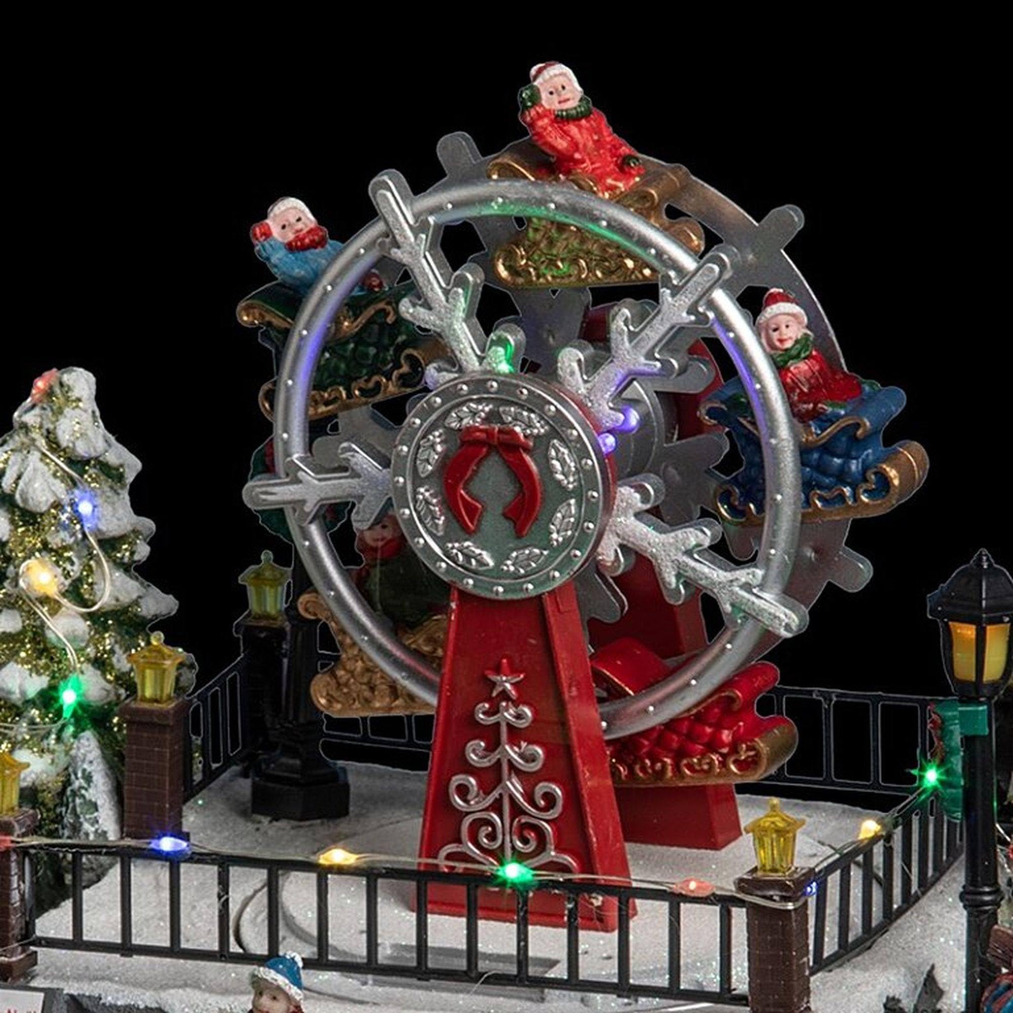 Światła Feerie i Christmas Deco Boże Narodzenie diabelskie koło wesołe miasteczko Sektor świetlny animowany