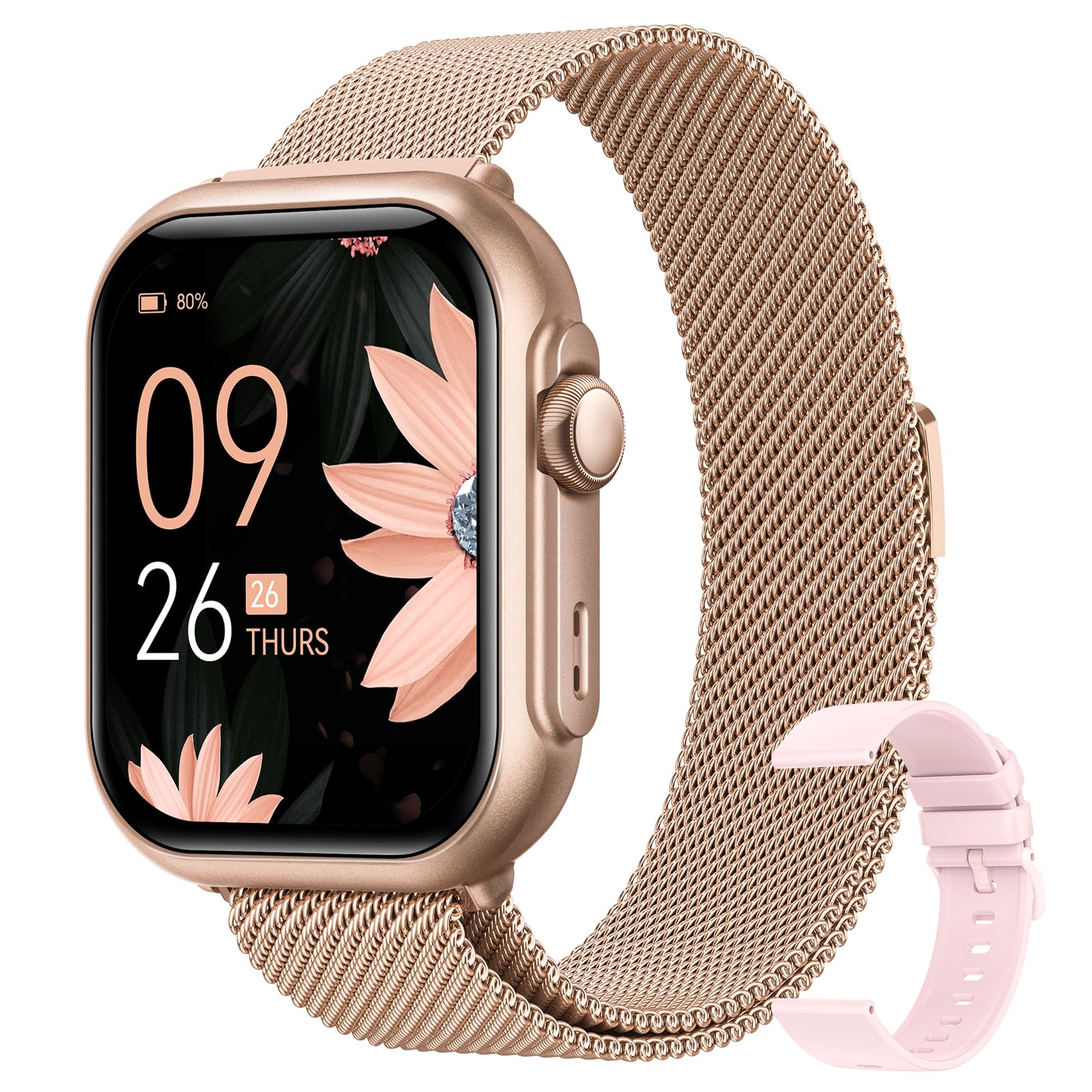 Health Fitness Trackers for Women Men: 100 Day Battery Life Activity Tracker with Answer/Make Call Blood Pressure SpO2 Sleep Heart Rate Monitor 120+