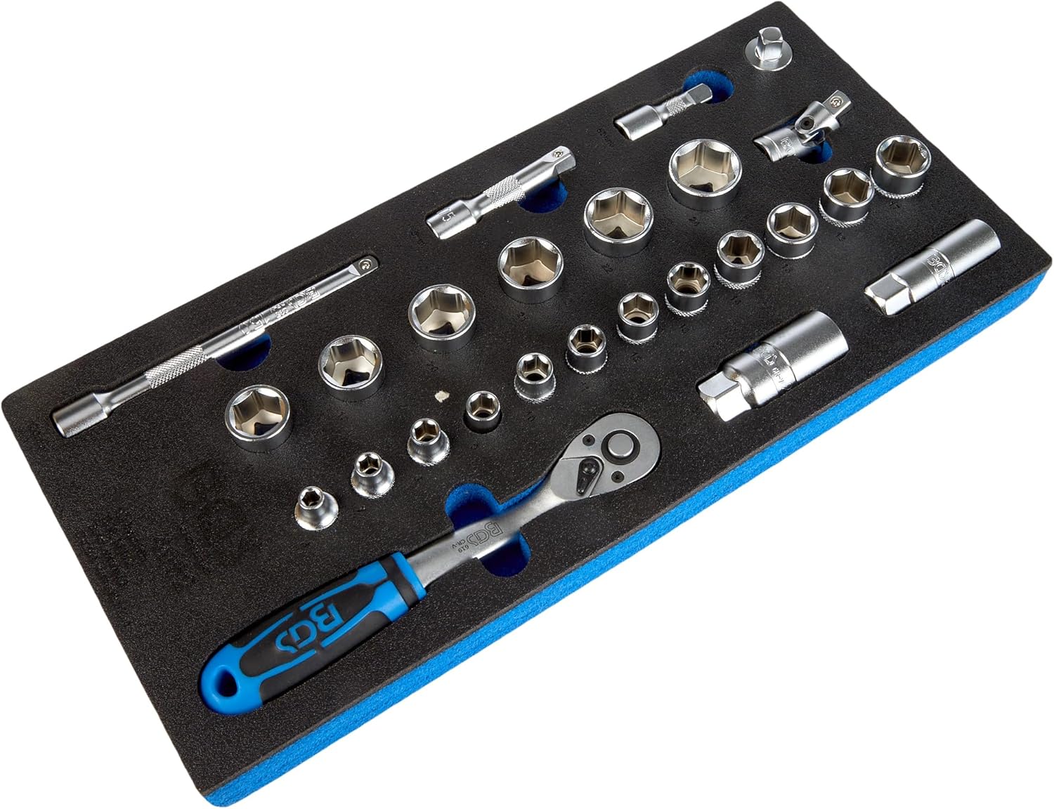 BGS 4052 | Tool Tray 1/3: Socket Set | 10 mm (3/8 ") | 26 pcs.
