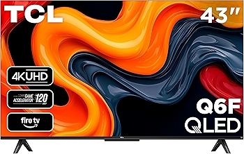 TCL 43-Inch Q6 QLED 4K UHD Smart TV with Fire TV