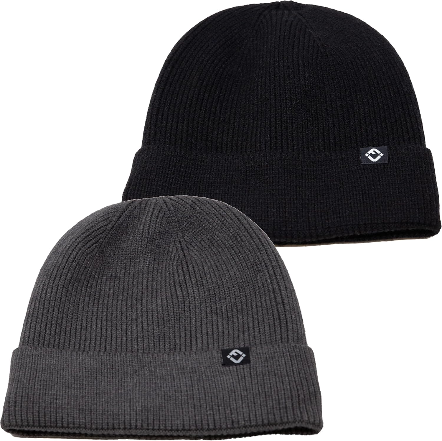 Funky Junque Velvet-Lined Knit Beanie – Cuffed Winter Hat for Men & Women, Warm Stretch Fit, Premium Cold-Weather Comfort
