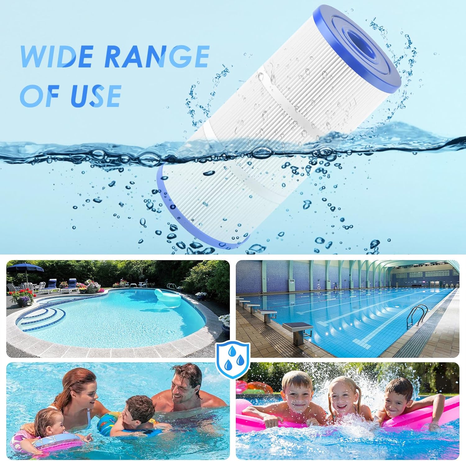 PACETAP Spa Filter Replacement for PWK35B Fit for Watkins Hot Springs Limelight Series, 2 Pack Hot Tub Spa Filter Cartridge Compatible with Watkins 1642301-1, 78161, 78286, Filbur FC-3921 - Image 5