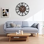 Large Wall Clock - 32 Inch Wall Clocks for Living Room Decor - Battery Operated Wall Clock for Bedroom Kitchen - Nearly Silent Wall Clock Non Ticking - Unique Elegant Design for Home Décor