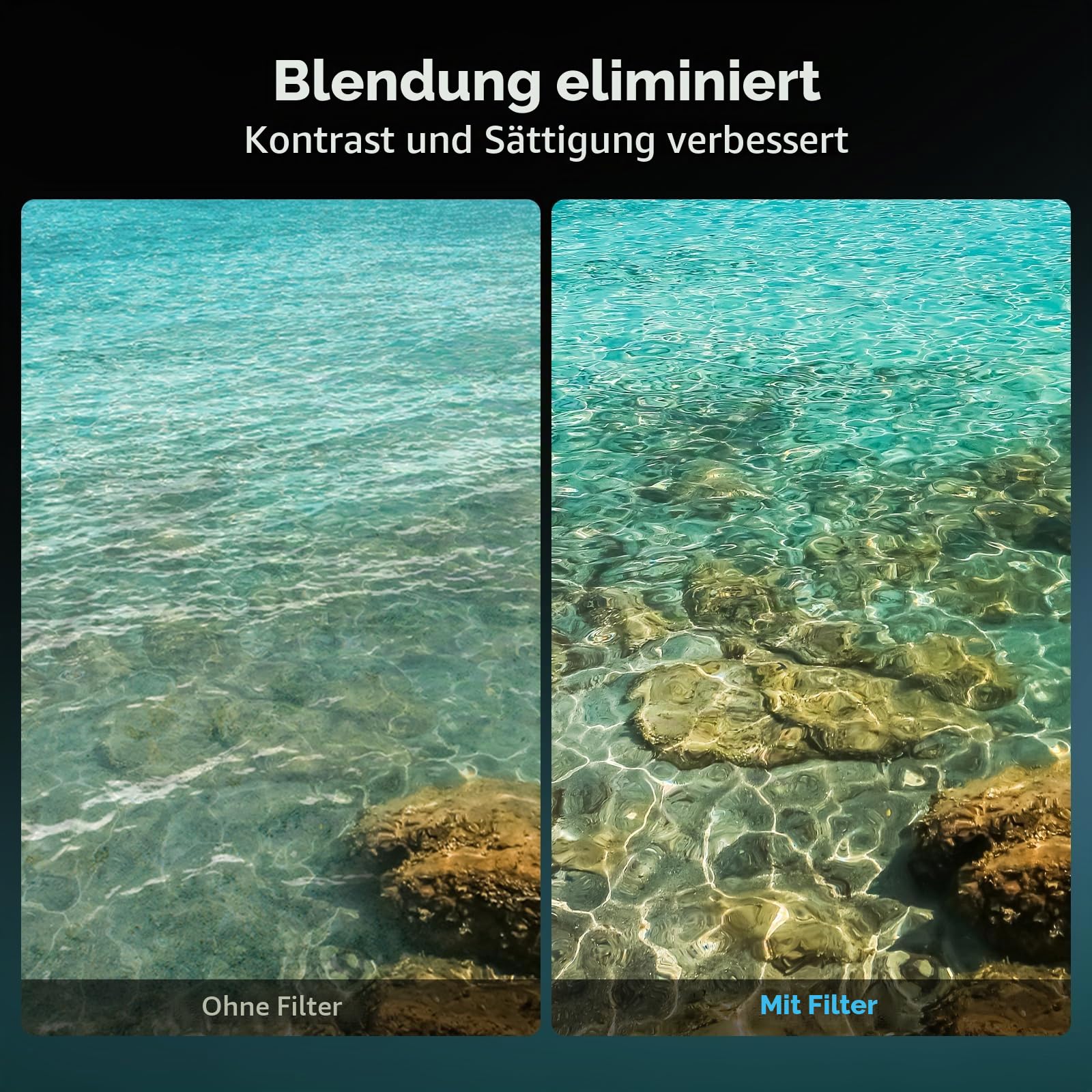 SMALLRIG 67mm Magnetischer Zirkularpolarisator + Filterring Mit Gewinde
