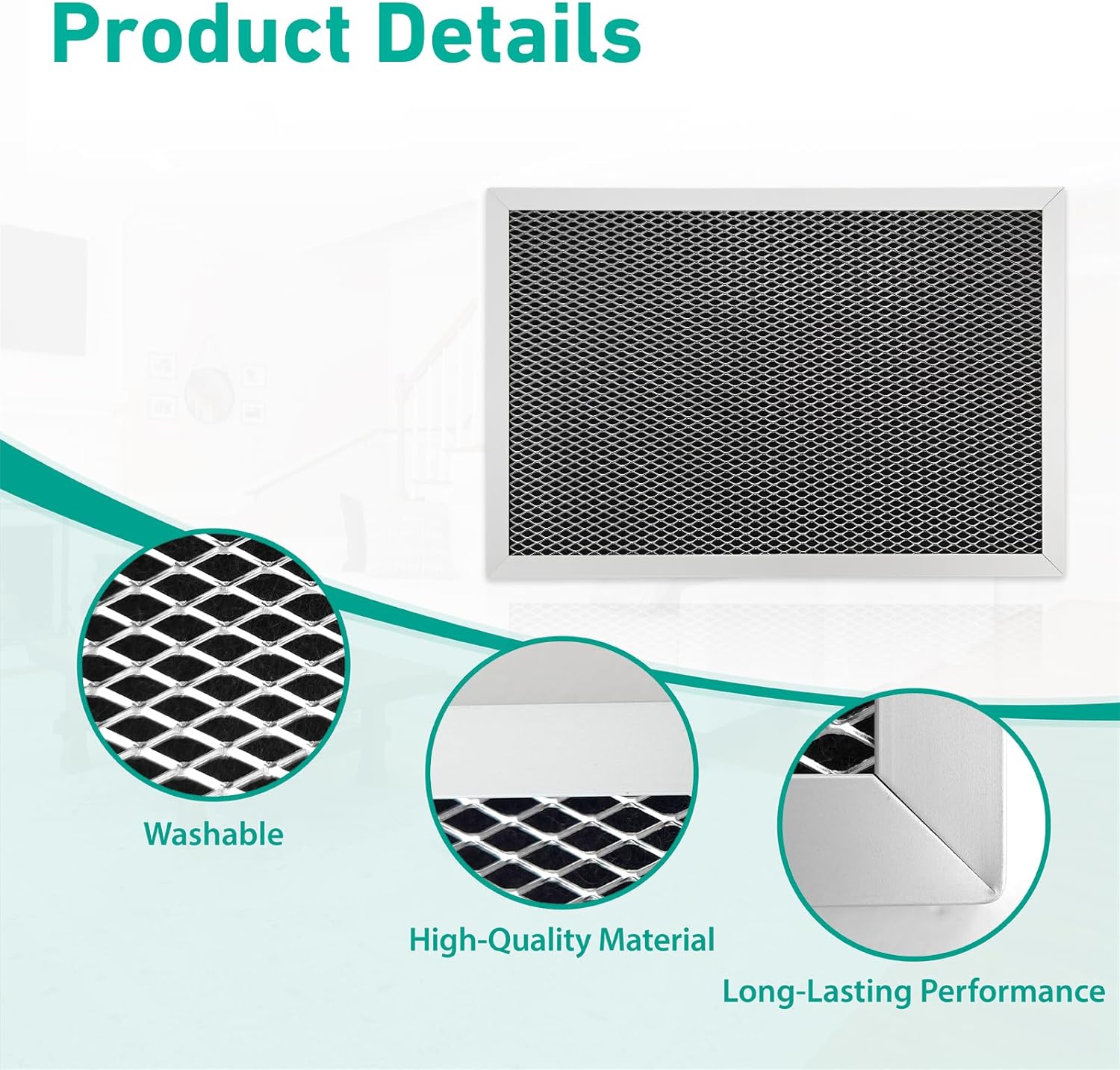 2 Pack 5695 Washable MERV 8 Dehumidifier Filter Compatible with AprilAire Whole-House Dehumidifiers 1820 1820Z E070 E070KZ E070KZM E070N E070T E070Z