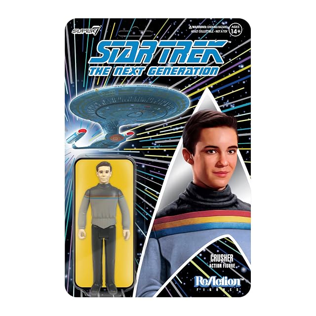 SUPER7 Super 7 - Star Trek: La Nueva generación de Figura de reacción Wave 1 - Wesley Crusher