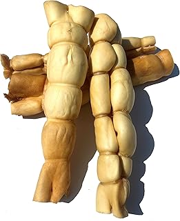 BEEF CHEEK ROLLS DOG CHEW TREAT - (ORIGINAL 4 PACK, 10-12 INCH *MODERATE ODOUR*) - ORIGINAL/PEANUT BUTTER/VANILLA MINT FLAVORS - SINGLE INGREDIENT 100% NATURAL BEEF CHEEK ROLLS - RAWHIDE FREE - SUPER THICK - ALL NATURAL - LONG LASTING