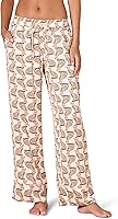 Amazon Essentials Women's Relaxed Fit Full-Length Satin Pajama Pants - 100% Recycled Polyester, Lightweight Georgette Sleep Lounge Pants