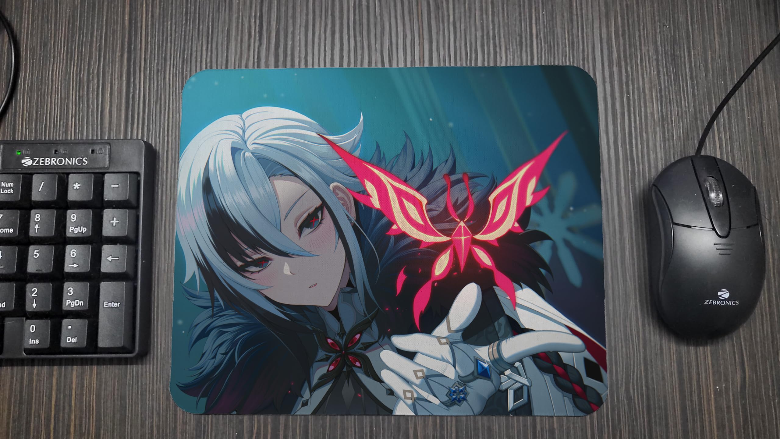 Credit Merchandise| Genshin Impact Fatui Harbinger Arlecchino | Game Mouse pad (23 x 19 cm) (Arlecchino 1)-image-22