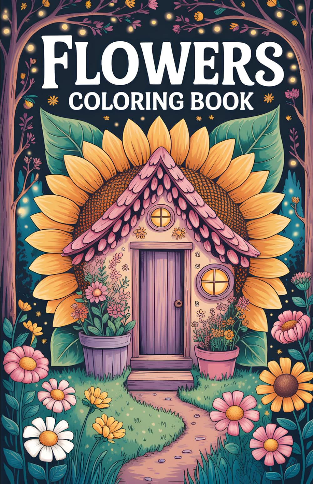 Flowers Coloring Book: Stress-Relieving European Flower Illustrations for Mindful and Creative Coloring Book
