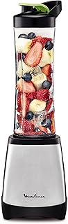 comprar comparacion Moulinex Smoothie & Twist LM1A0D10 Batidora individual con potencia de 300 W de 4 cuchillas con recipiente portátil de 600...