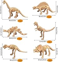 Vista 2 de 48PCS Dinosaur Fossil Skeleton Dinosaur Skeleton Toys Dino Sand Dig Party Favor Decorations