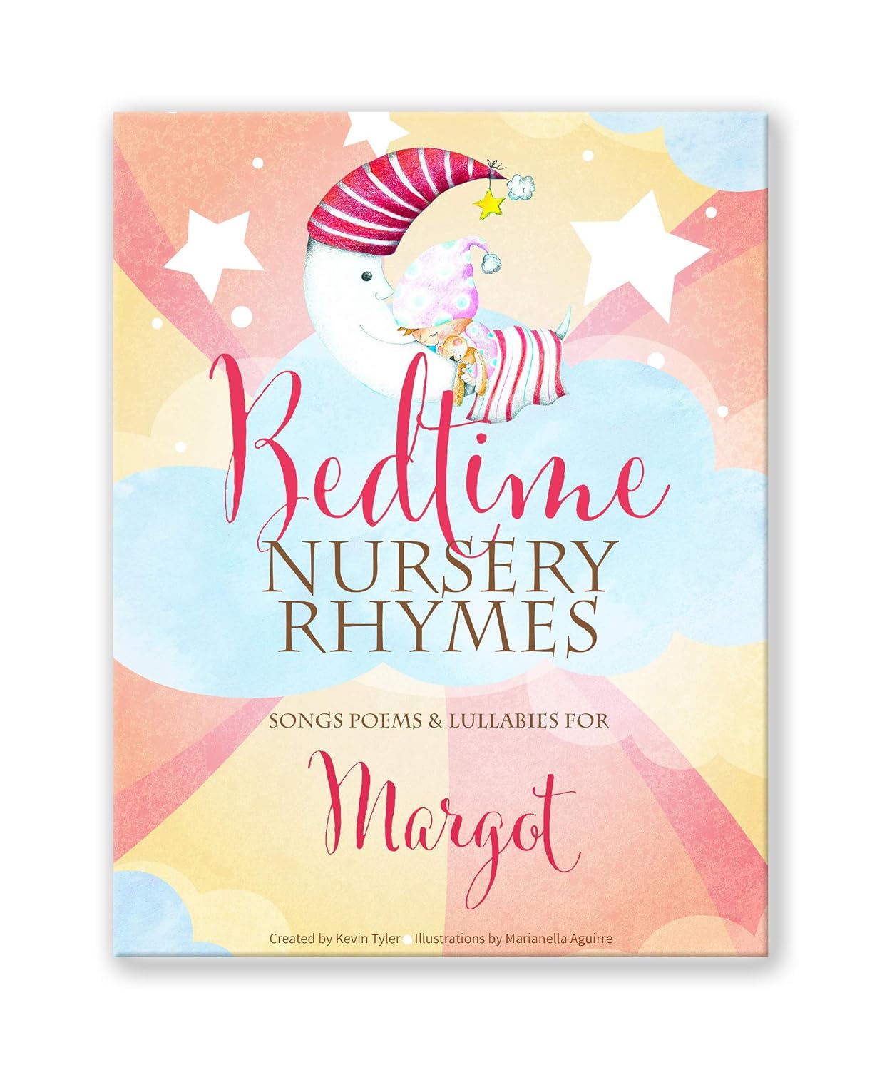 Personalized Baby or Toddler Book - Bedtime Nursery Rhymes & Poems Classic Hardcover Version