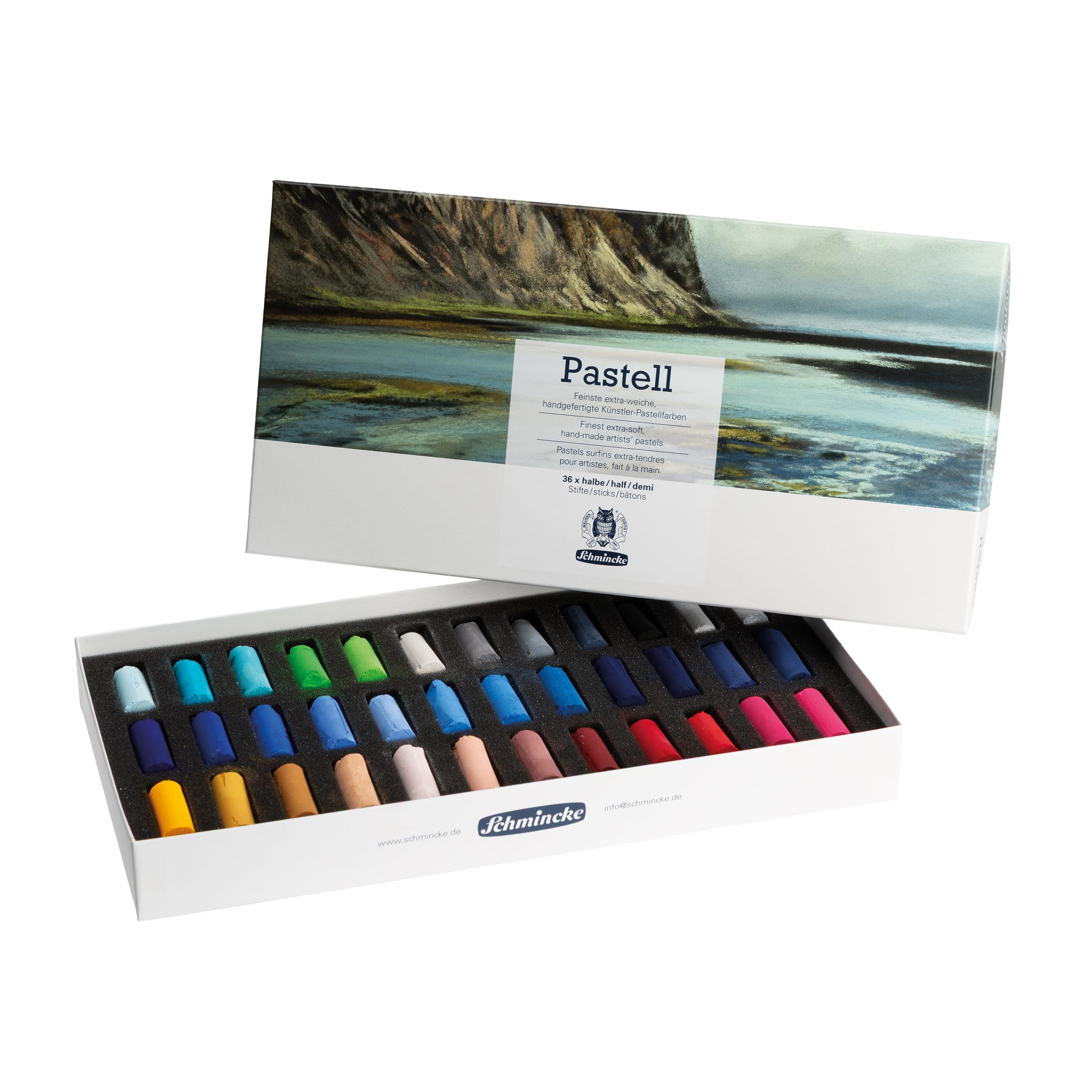 Schmincke Pastell Pastellfarben 36 halbe Stifte, 77 136 097
