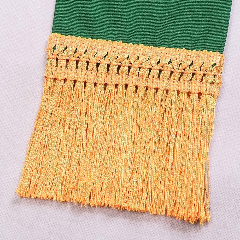 BLESSUME Green Stole Chasuble Clergy Pastor Embroidery Stole