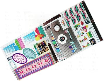 Toy Restore Replacement Stickers Fits Loving Family 1999 Grand Dollhouse #74649