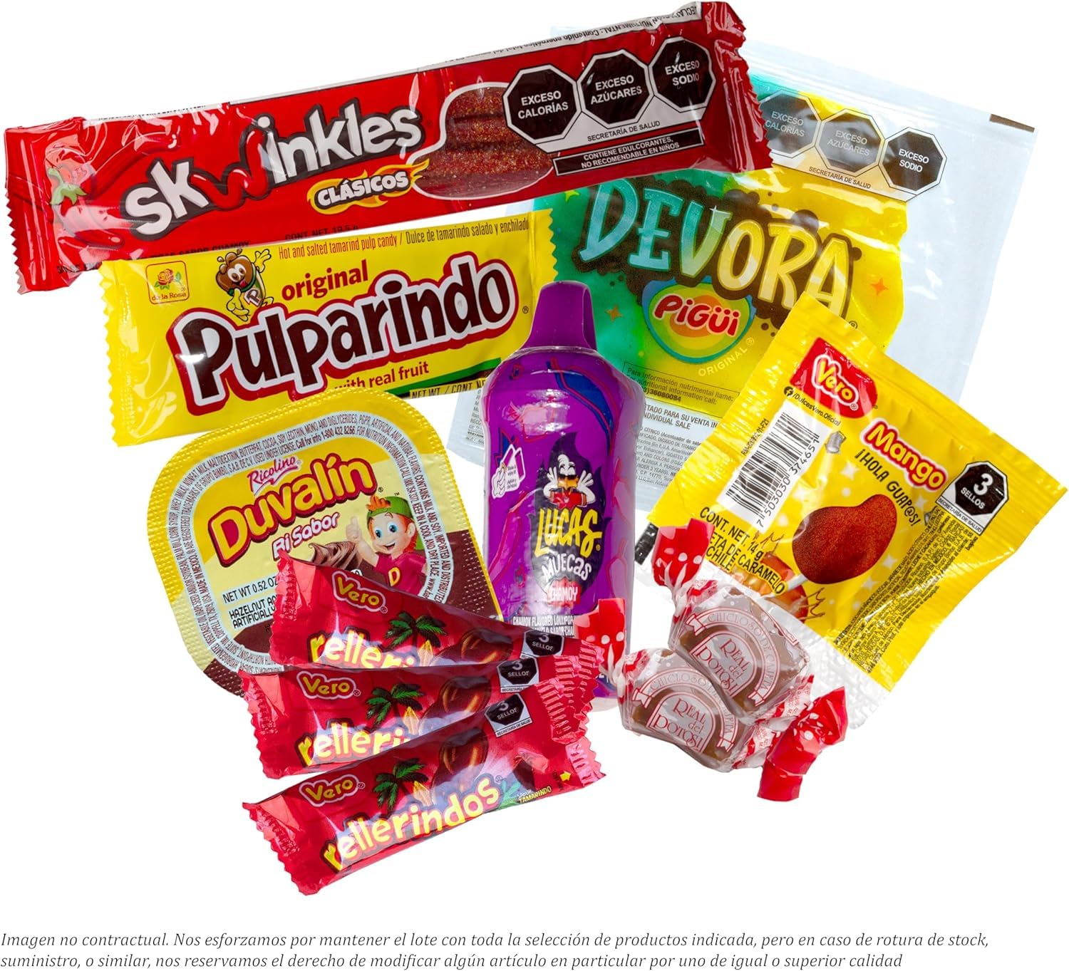TLT FOODS Lotto Dolci Messicani – Confezione Varietà di Caramelle Piccanti da Regalare, Mix Assortito di Dolci e Caramelle, Candy Box Snack Messico, Chamoy, Pelon Pelo Rico, Pulparindo, Tamarindo (S)