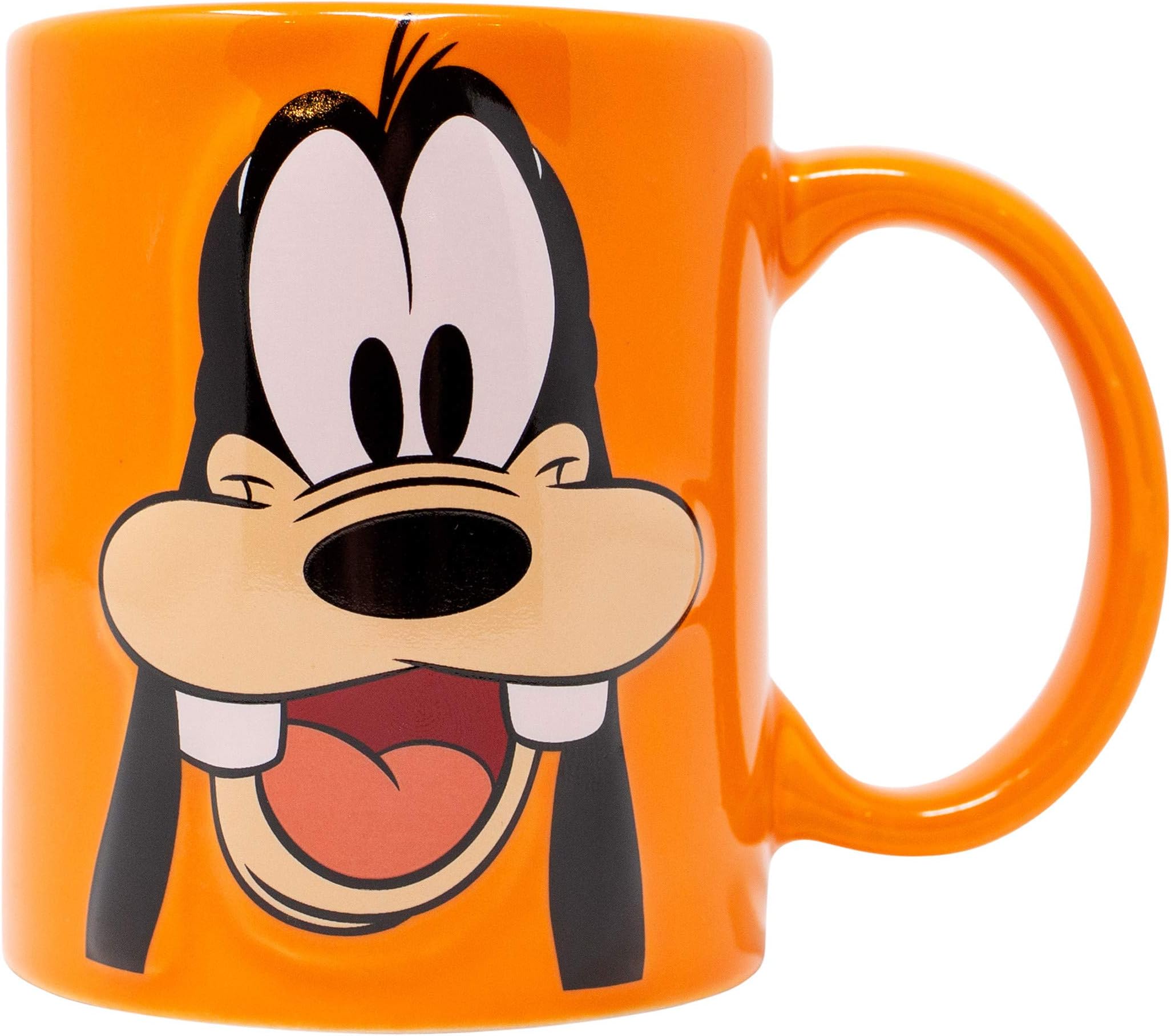 Disney Goofy Face Orange 11 Ounce Mug