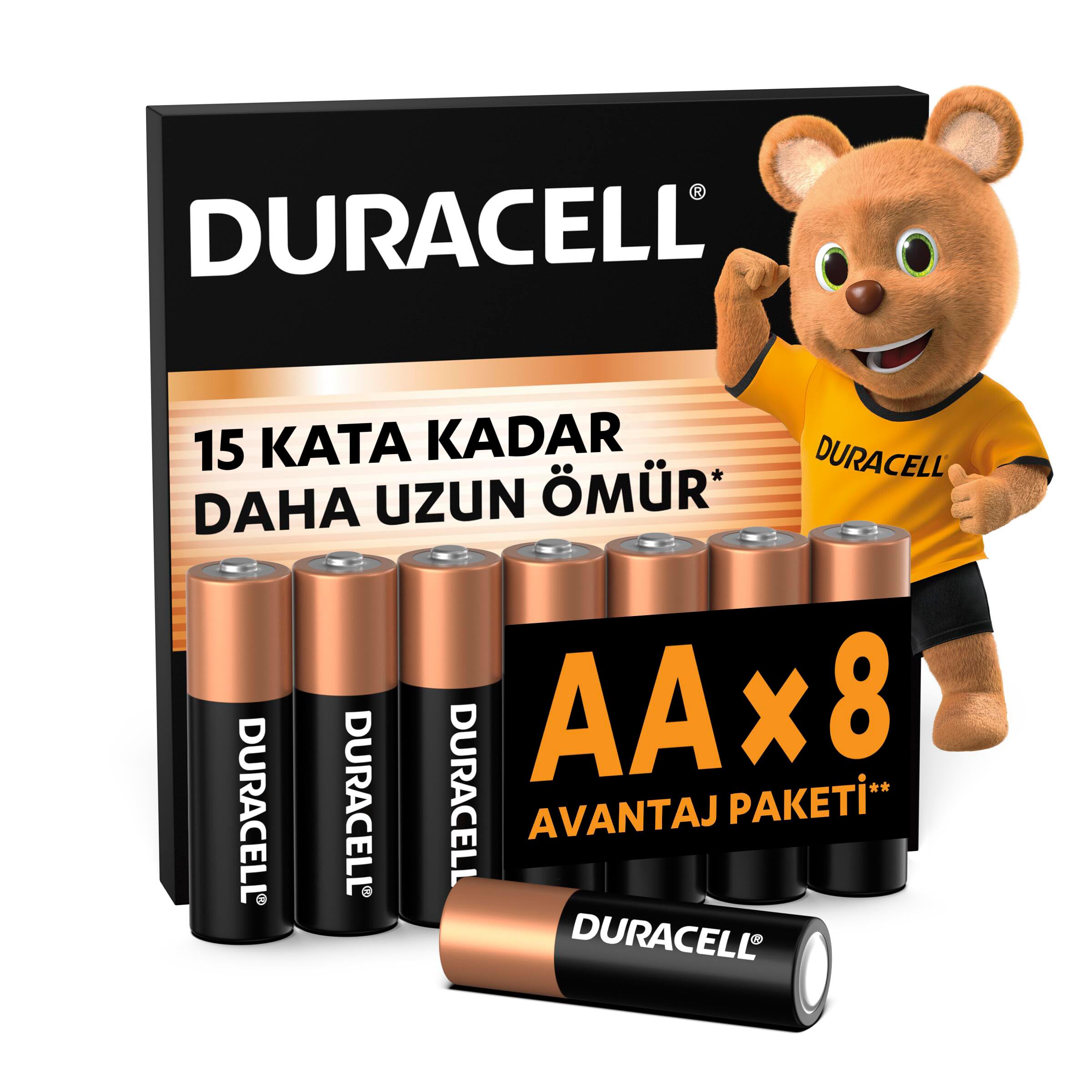 DURACELL Basic AA Kalem Pil (8’li paket) 1.5V, LR06