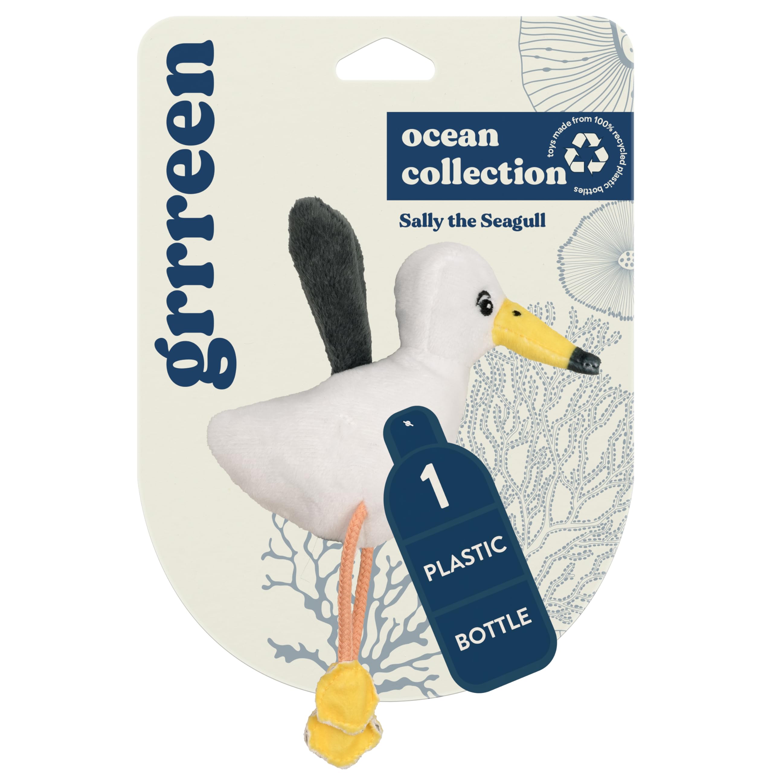 GRRREEN Cat Toys | Plush Toy Seagull Cat Toys for Indoor Cats | Eco Friendly Toy Made from Non Toxic Materials
