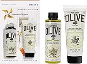 KORRES Olive Blossom Body Care Set, 2-Piece Gift Set With Body Milk &amp; Shower Gel, Gift for Women &amp; Men, Natural and Pure Greek Olive Oil Skincare, Made in Greece, Vegan, 8.45 FL Oz &amp; 6.76 FL Oz