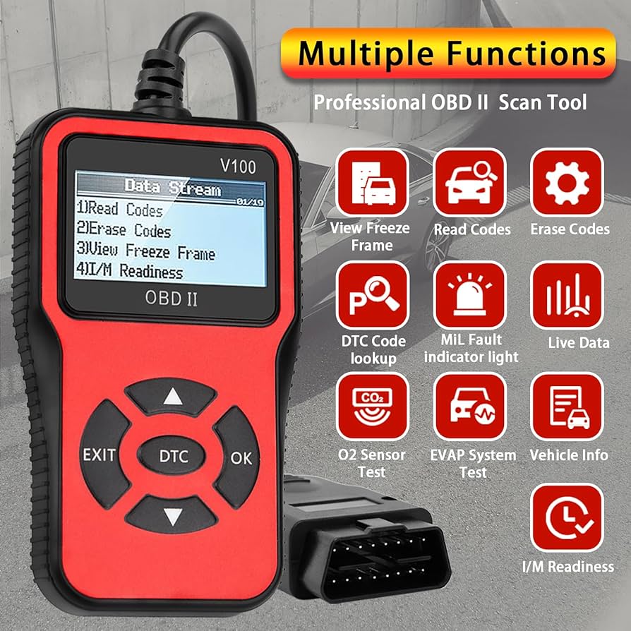 Amazon.com: V100 OBD2 Diagnostic Diagnostic Tool Tool, Code