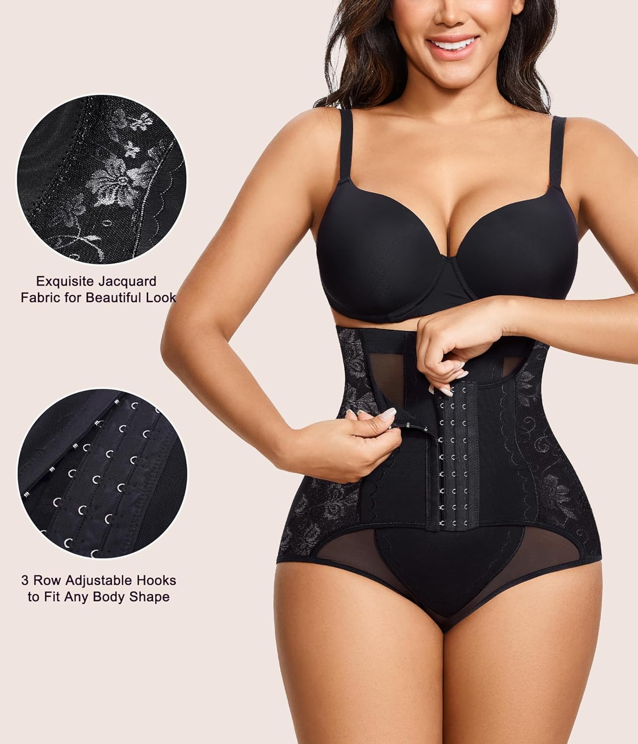 URSEXYLY Tummy Control Shapewear for Women Faja Body Shaper Breathable High Waisted Butt Lifting Panties - Image 3