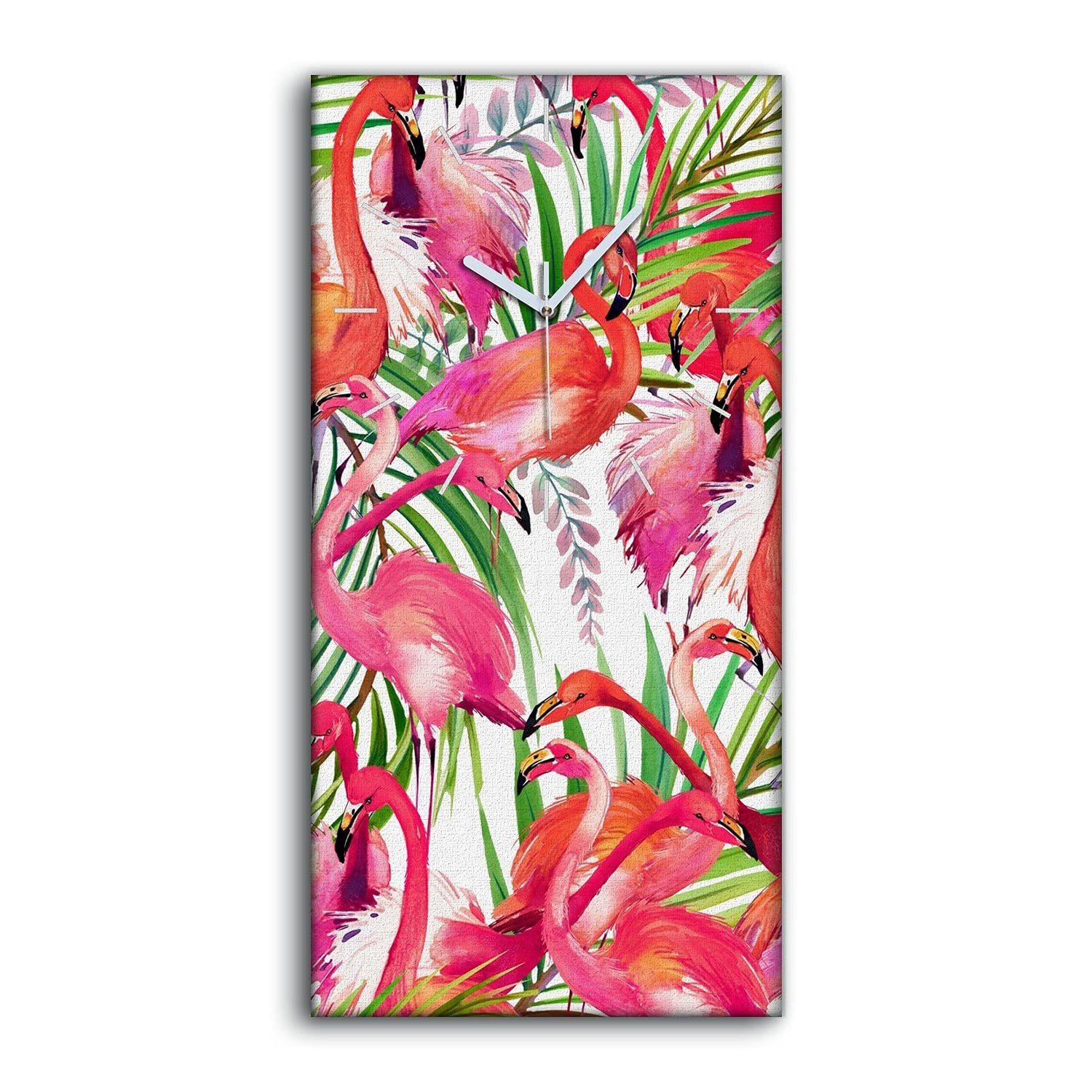 Horloge sur toile abstraite Coloray deco murale silencieuse haut de gamme