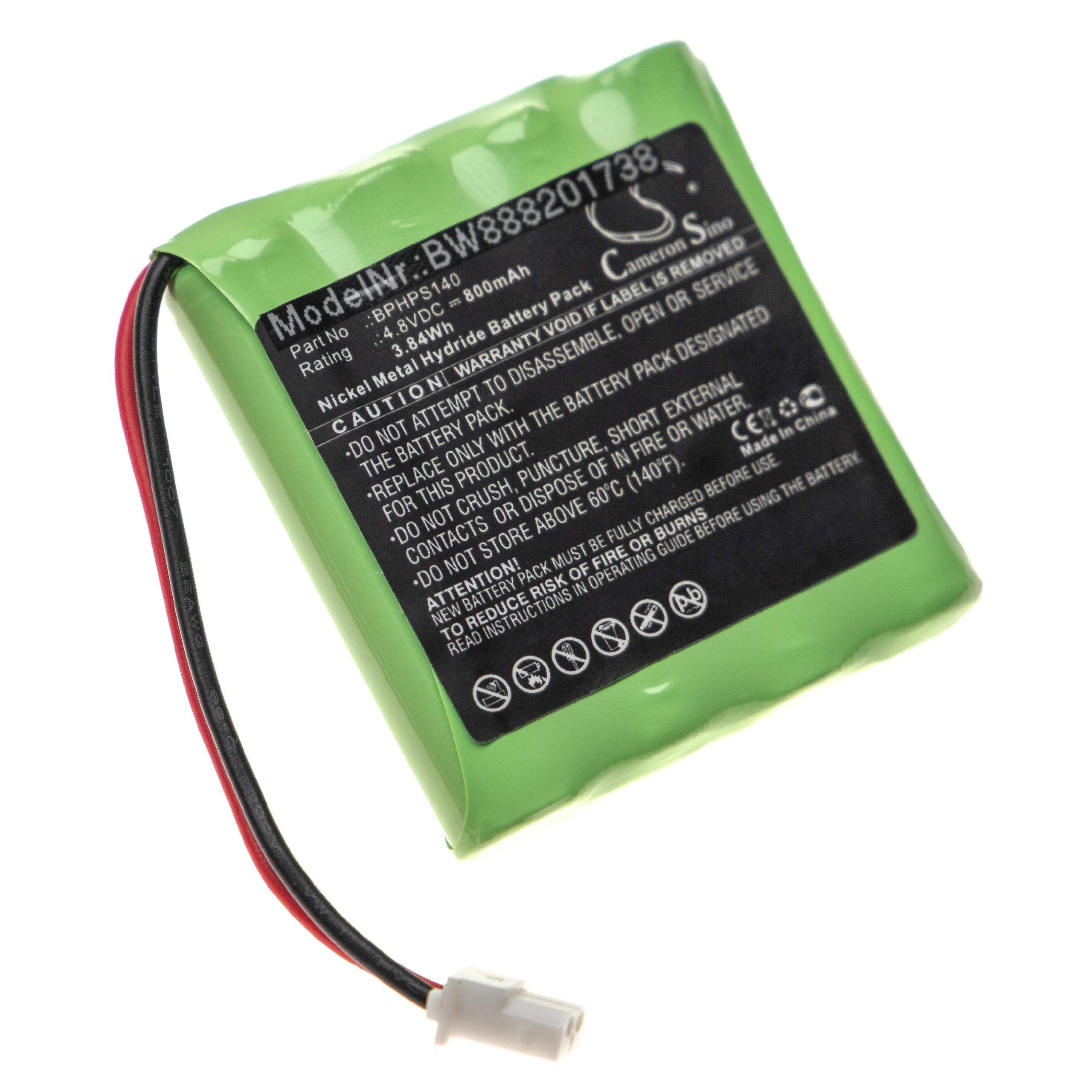 vhbw Akku kompatibel mit Velleman HPS140 Oszilloskop, Messgerät (800mAh, 4,8V, NiMH)