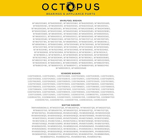 Miniatura 2 de OCTOPUS AP5325033 & AH3503307 W10435274 Kit de herramientas de arandela de rodamientos para arandelas Incluye eje, arandelas, sellos de cojinetes