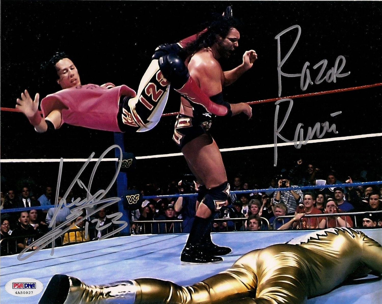 123 Kid Vs Razor Ramon Razor Ramon & 123 Kid Signed 8x10 Photo COA WWE Scott Hall X-Pac Auto'd ...