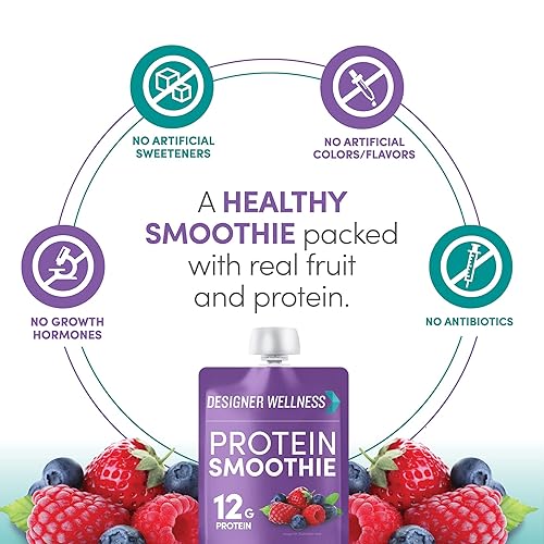 Miniatura 7 de Designer Wellness Paquete de batidos de proteínas de frutas tropicales y bayas mixtas