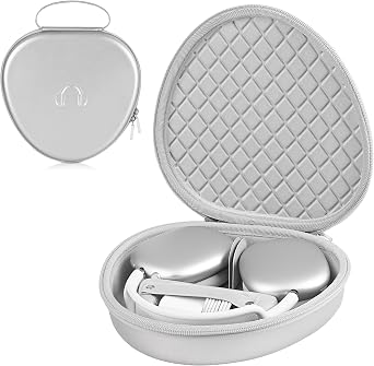Headphone Case for AirPods Max Hard Portable Over Ear Headphone Carrying Case, Wireless Headphone Storage Protective Case for Travel Home