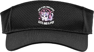 K-Pop Just A Girl Who Loves Cats and K-Pop K Pop Kawaii Kpop Sport Sun Visor